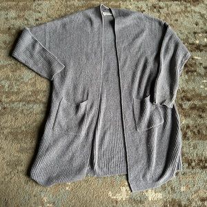 Peach Love Grey Knit Cardigan - Size Small